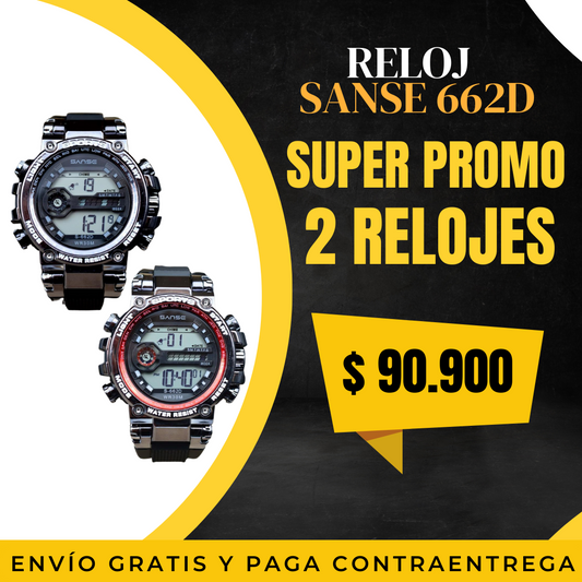 S-662D RELOJ SANSE 7 LUCES ESTUCHE