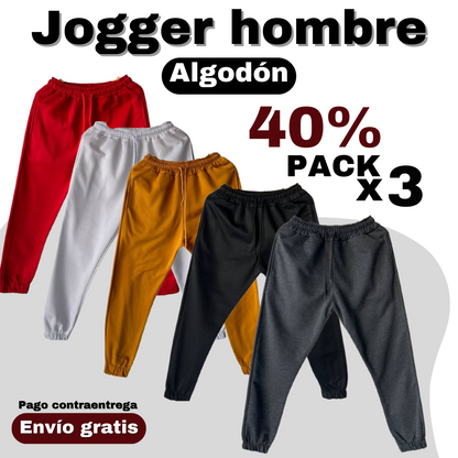 PACK DE 3 JOGGERS PARA HOMBRE